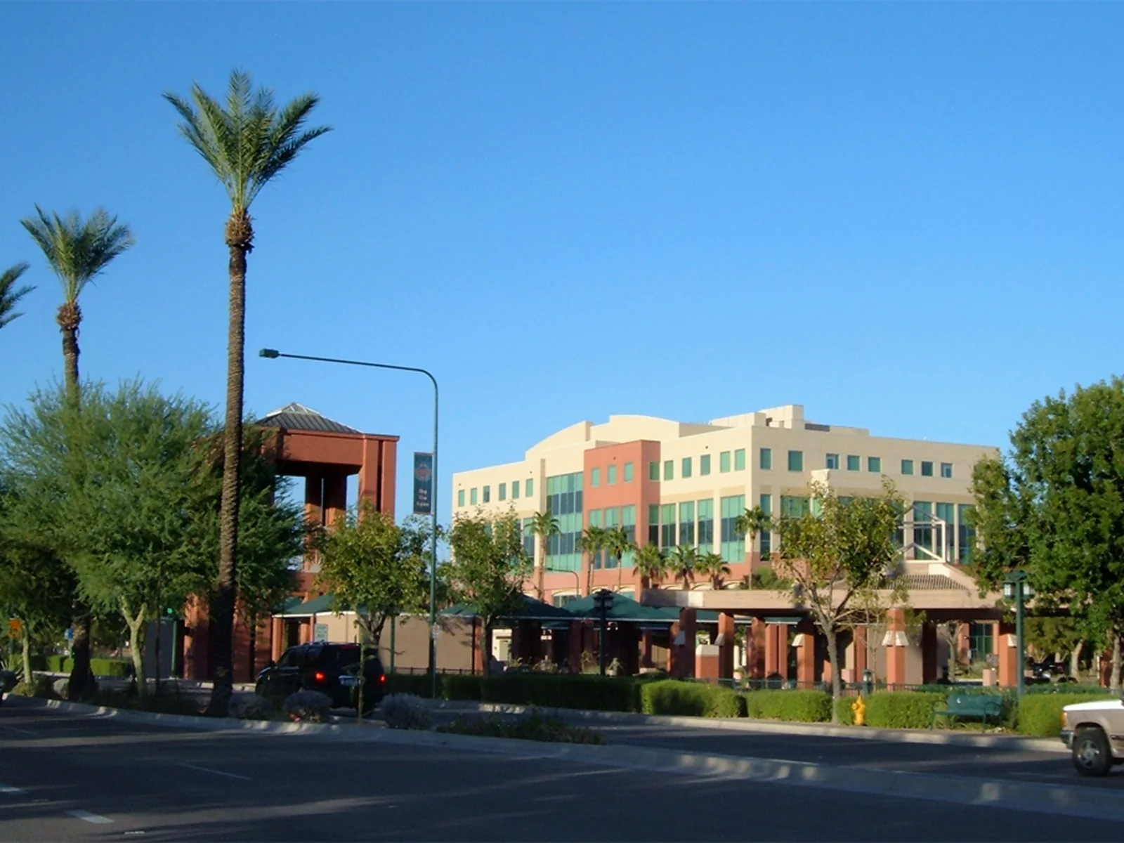 Location - Chandler 2 Chandler, Arizona commercial district and roofline